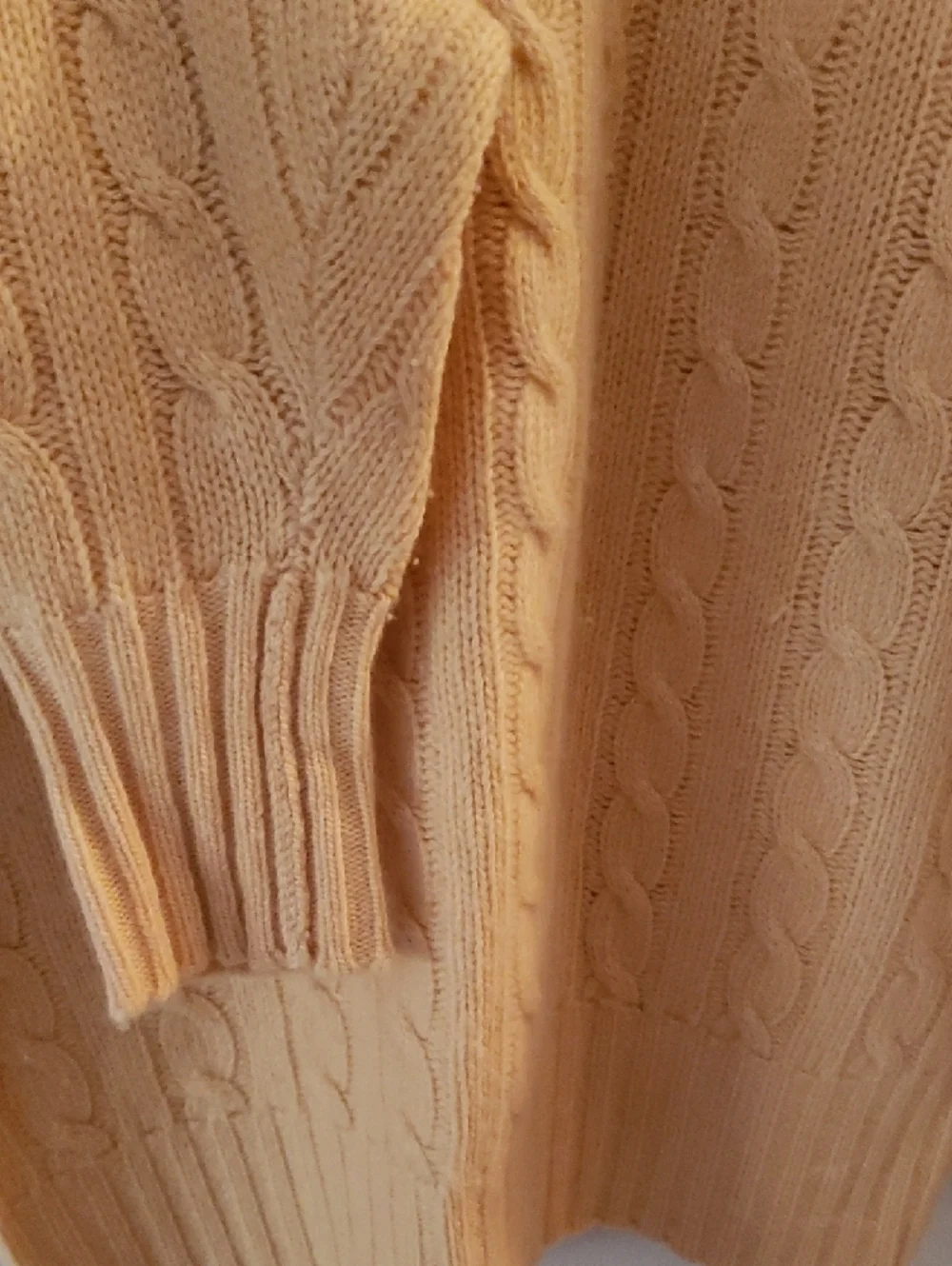 McGeorge Men's Cable Crewneck Sweater - Yellow - Picture 7 of 8